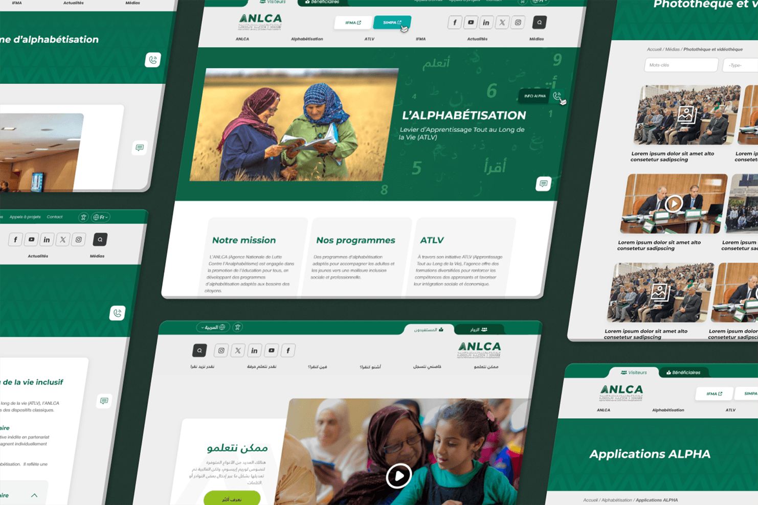 Capture d’écran du site ANLCA, aperçu 3