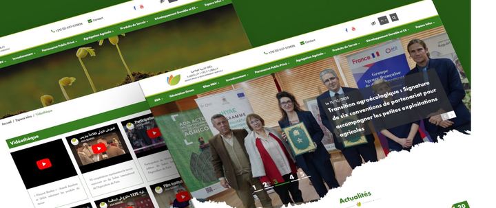 Capture d’écran du site ADA