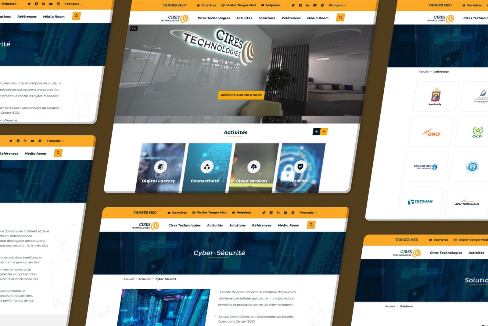 Capture d’écran du site Cires Technologies, aperçu 3