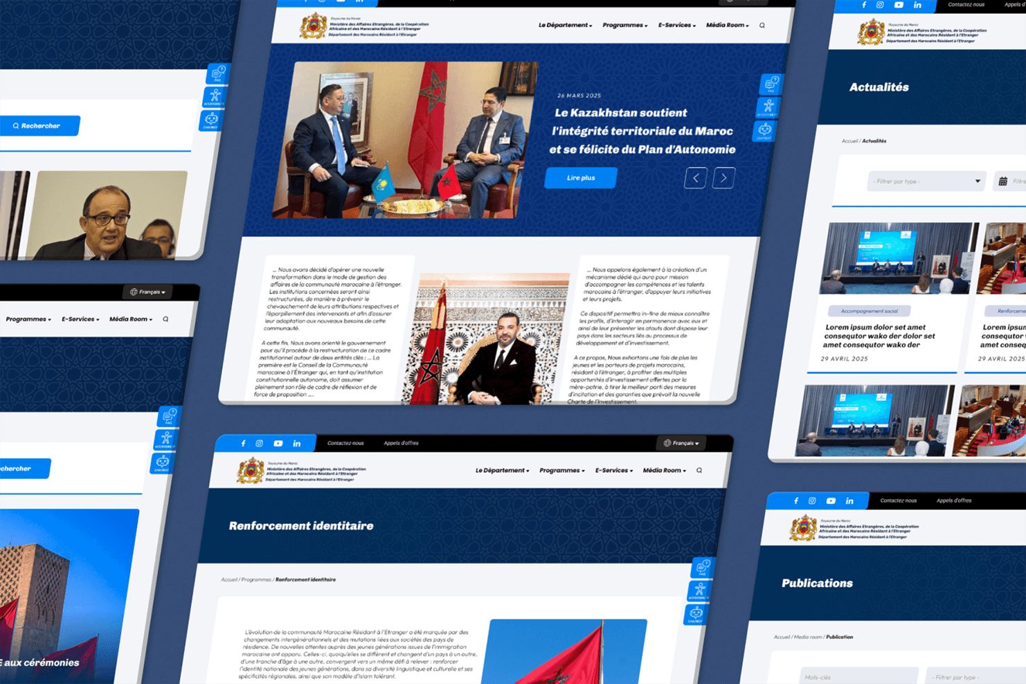 Capture d’écran du site MRE, aperçu 3