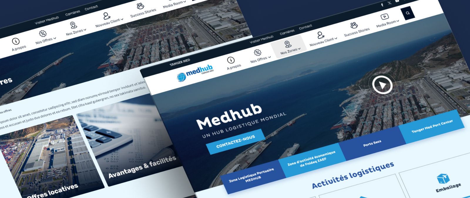 Capture d'écran du site Medhub, aperçu 1