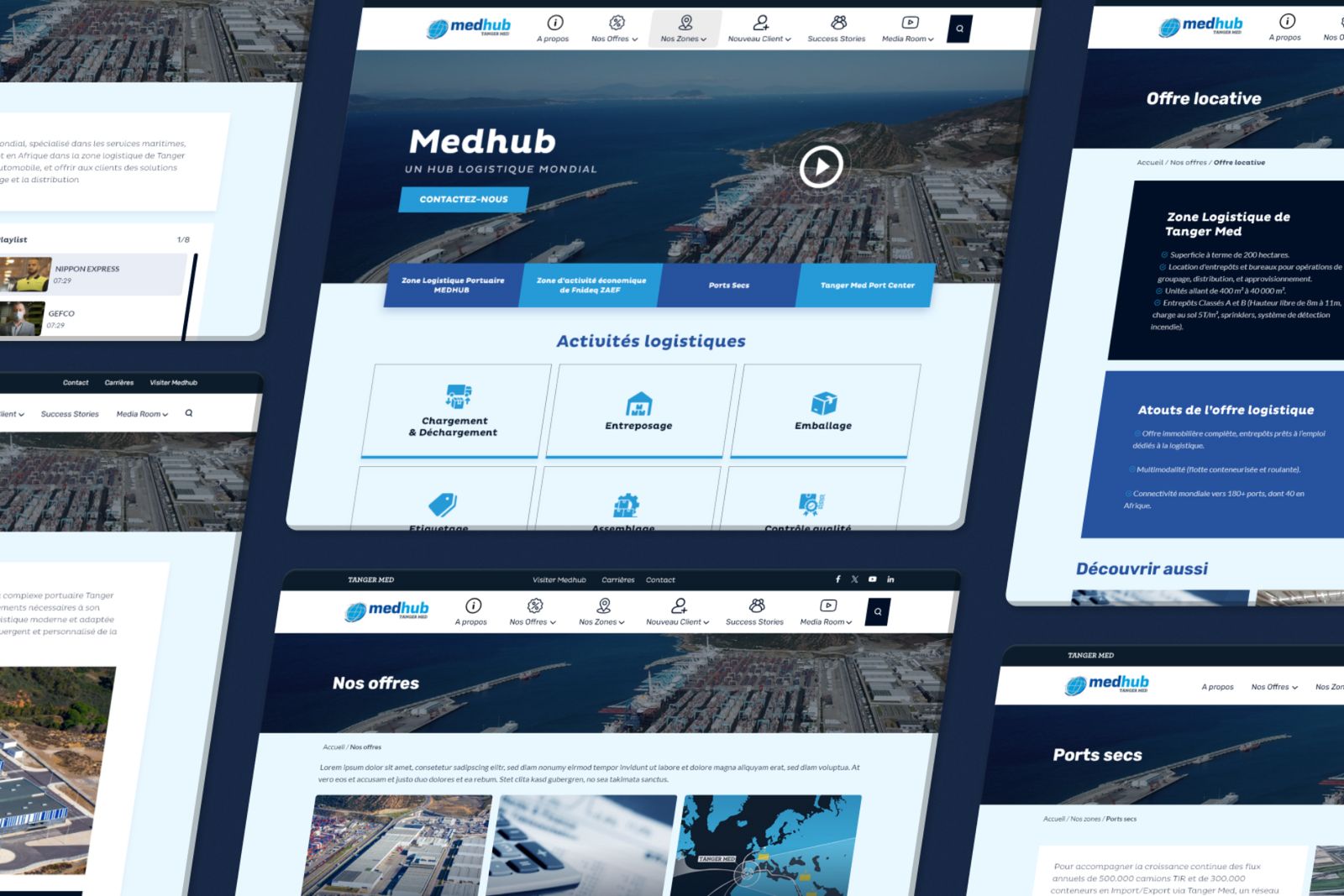 Capture d’écran du site Medhub, aperçu 2