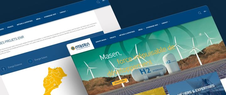 Capture d’écran du site Masen