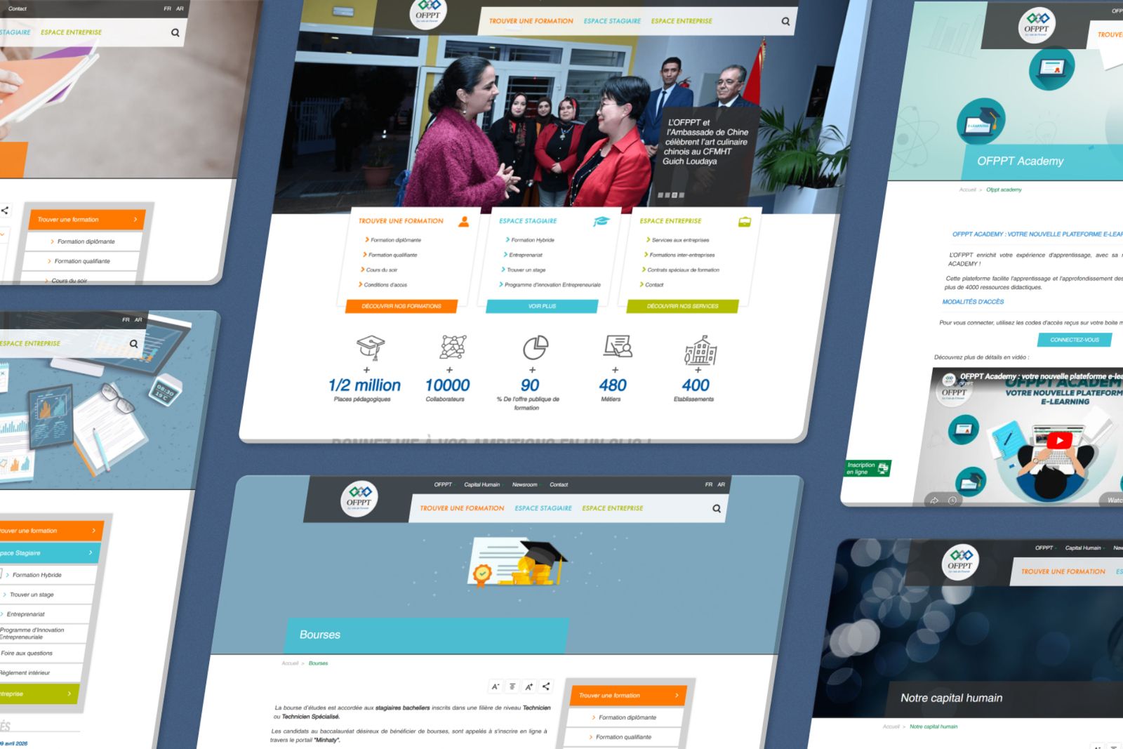 Capture d’écran du site OFPPT, aperçu 3