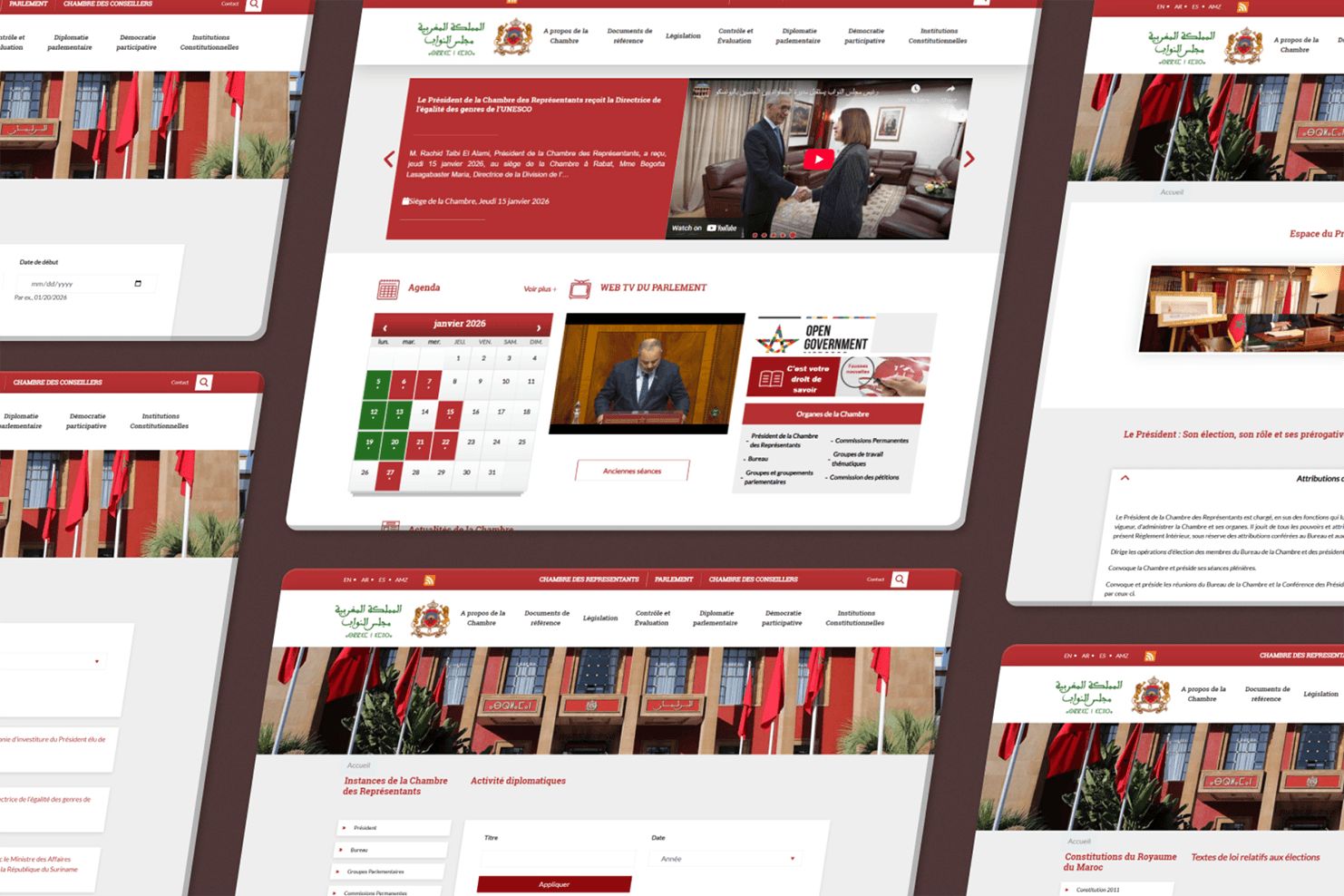 Capture d’écran du site Chambre des Représentants, aperçu 3