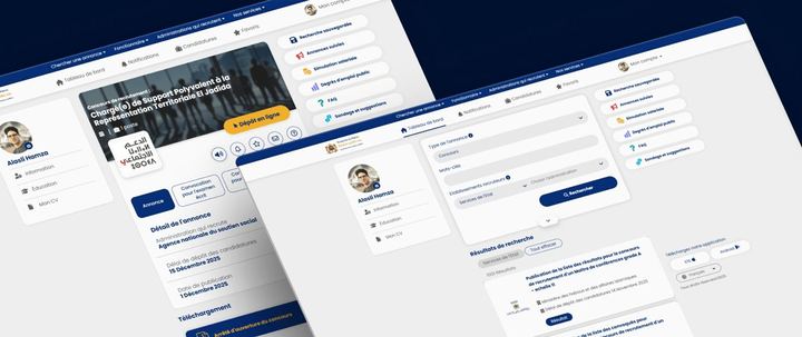 Capture d’écran du site Emploi Public