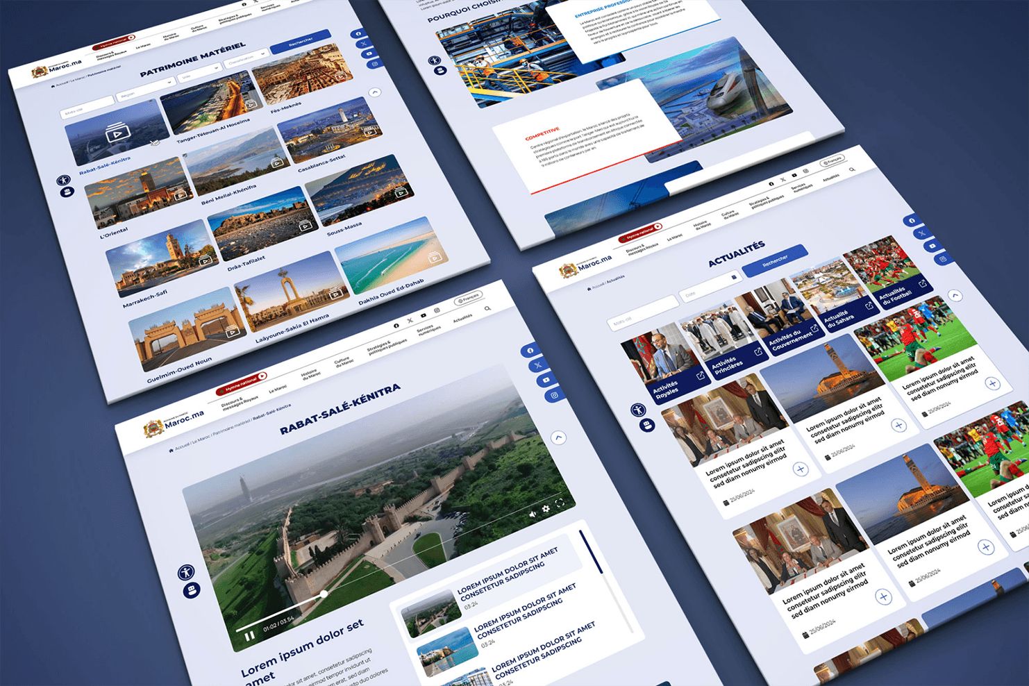 Capture d’écran du site Portail officiel du Maroc, aperçu 3