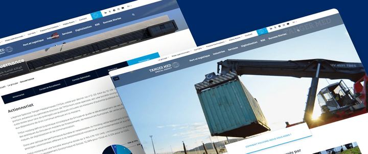 Capture d’écran du site Tanger Med